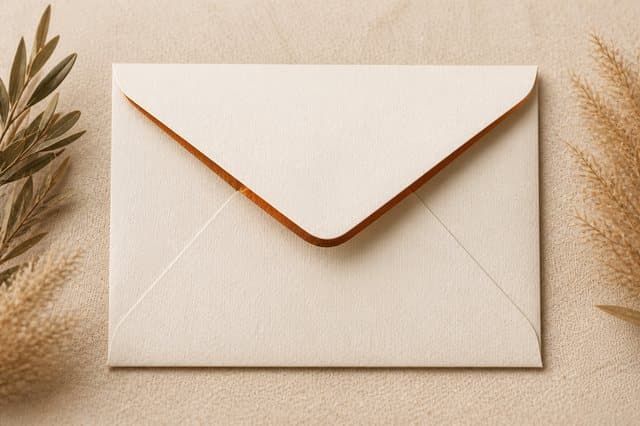 A handwritten envelope